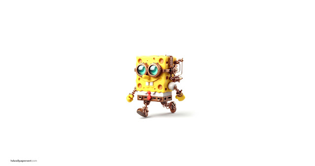 Sponge Bob Steam Punk Ai Generated HD Wallpaper