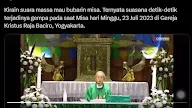 Viral Jemaah Gereja Yogyakarta Refleks Teriak Allahu Akbar Saat Gempa di Tengah Kegiatan Misa, Warganet: Getarannya Sampai ke Iman 😁