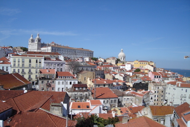 Vue des Miradors et belvédères Lisbonne