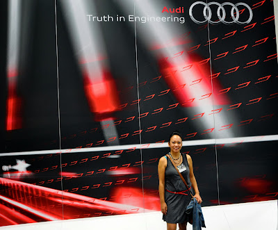 Me at the Audi Exhibit at San Diego Auto Show