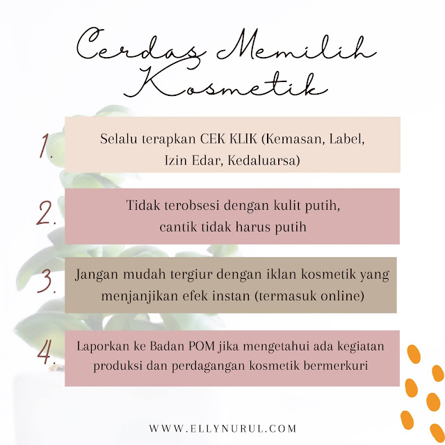 cerdas memilih kosmetik