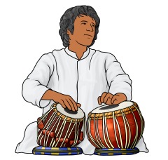 タブラとバヤ tabla and baya インドの太鼓