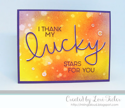 Lucky card-designed by Lori Tecler/Inking Aloud-stamps and dies from Concord & 9th