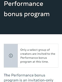 Facebook Performance Bonus