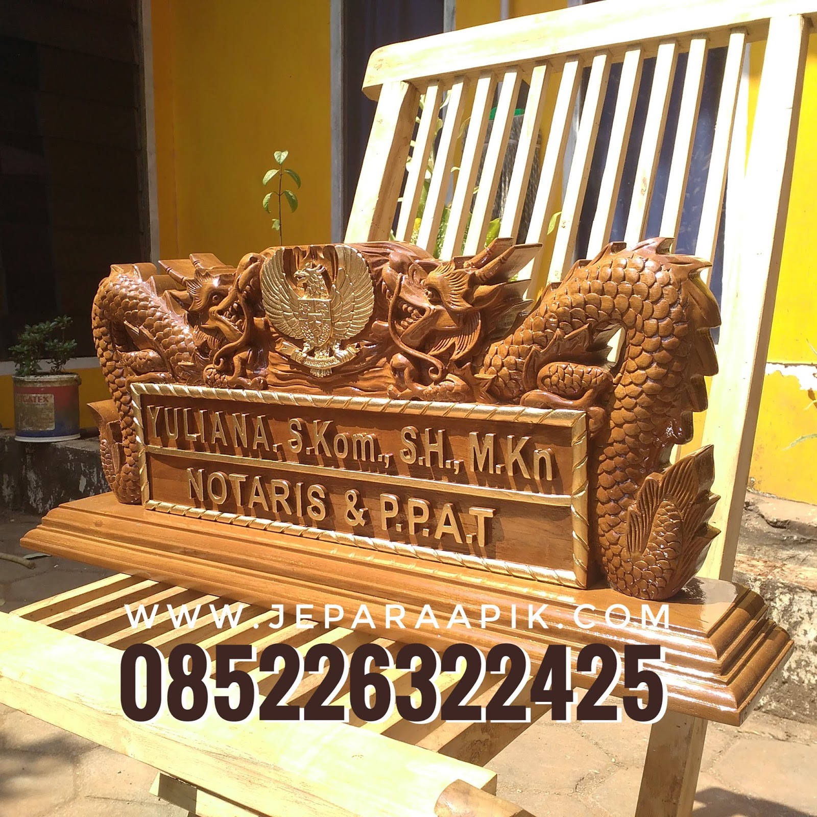 Papan Nama Meja Ukir Info Mebel Furniture