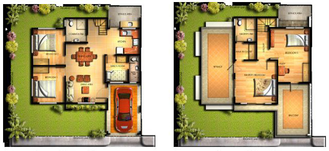 Amanda House Model Floor Plan at Mission Hills Antipolo