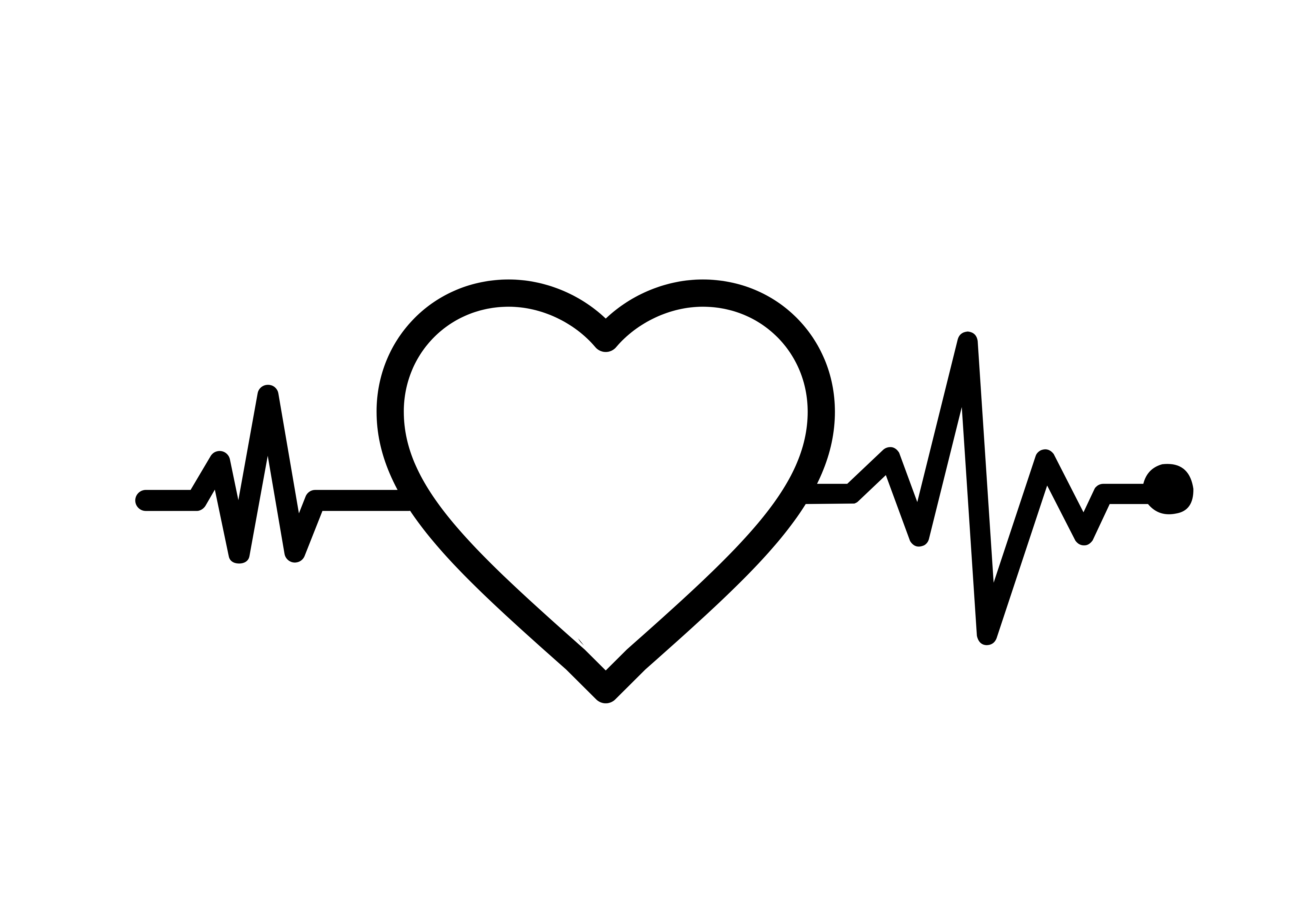 Heartbeat signals graphic design