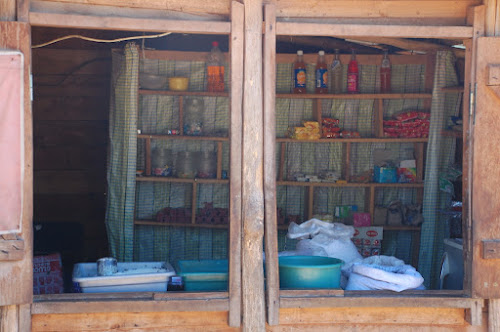 Rice and bean as staples @ market in Marofandilia, Central West 