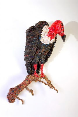 Wonderful Pixellated Sculptures Art by Shawn Smith Seen On www.coolpicturegallery.net