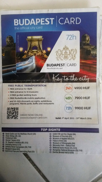 Pub pour la Budapest card sur la carte