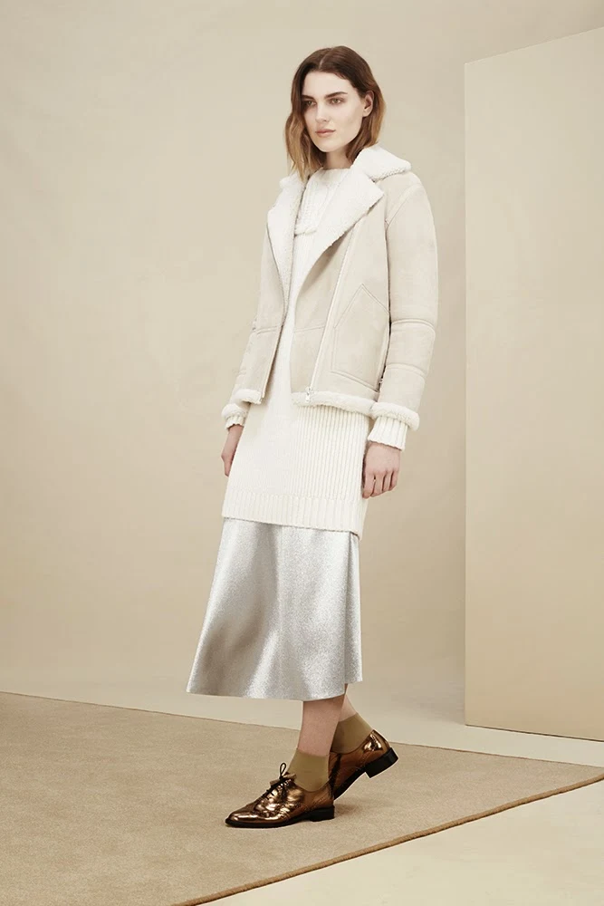 Hobbs cream Tahnee Jacket, Camille Jumper, Debutante Velvet Skirt, Agatha Brogues