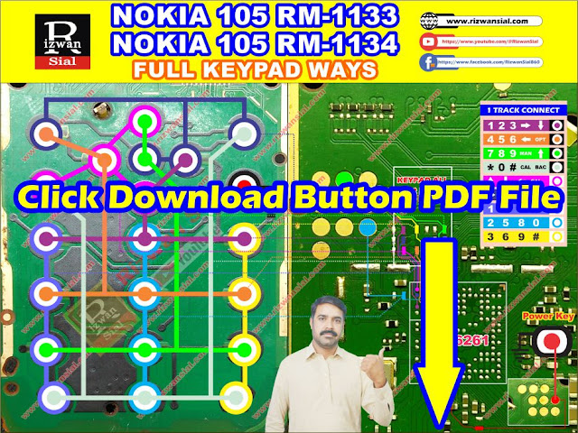 nokia 105 rm 1133 keypad ways