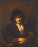 Portrait of an Old Woman by Rembrandt Harmenszoon van Rijn - Portrait Paintings from Hermitage Museum