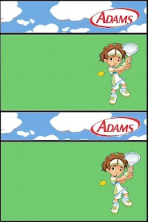 Tennis Boy Free Printable Gum Adams Labels.