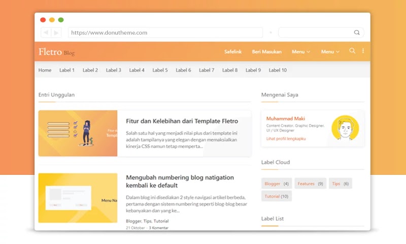 Fletro Lite V5 Responsive Blogger Template - Responsive Blogger Template