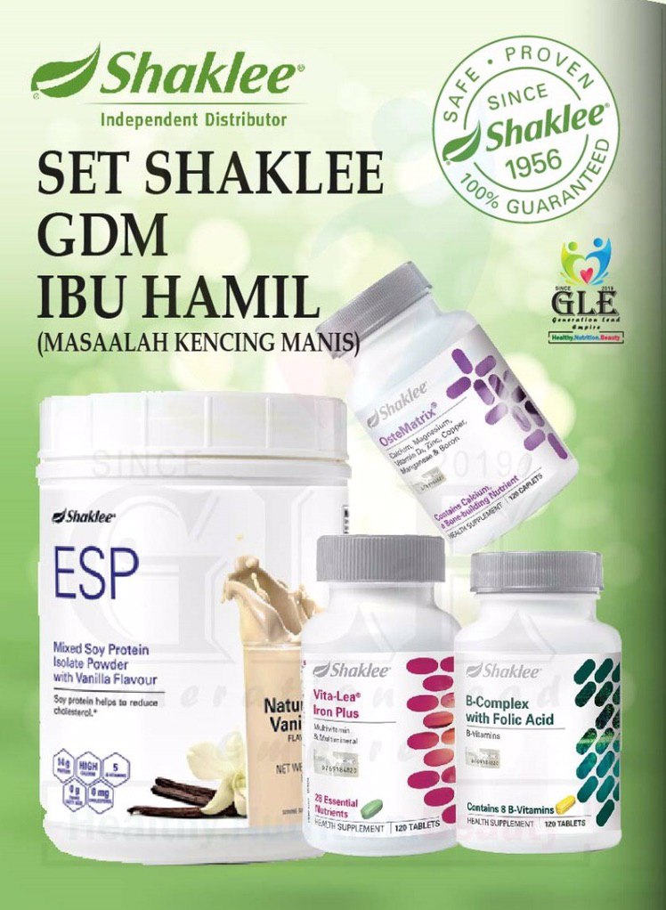 Set Kencing Manis ( GDM ) Shaklee Untuk Ibu Hamil