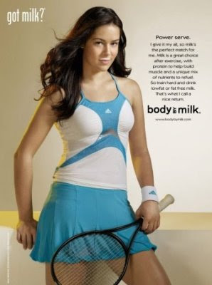 Ana Ivanovic Got Milk Mustache Poster