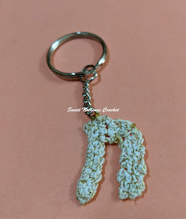 N in lower case made as a keychain