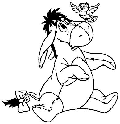 Coloring on Here S Two Coloring Sheets Of Eeyore And Winnie The Pooh   Print Them