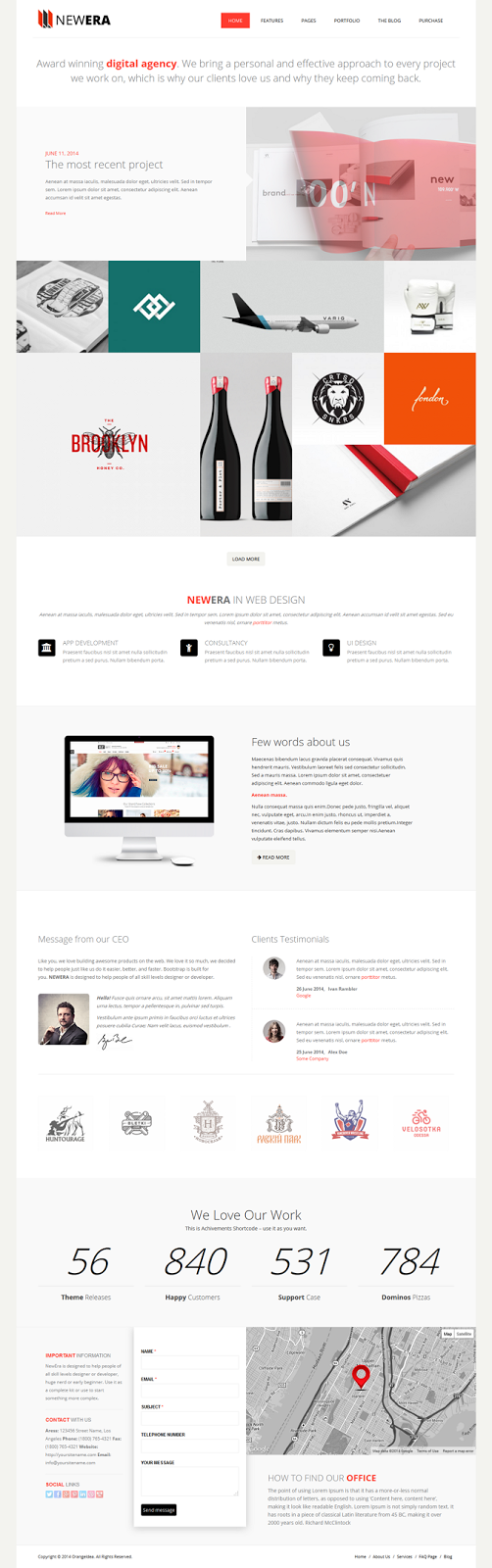 Free responsive wp template