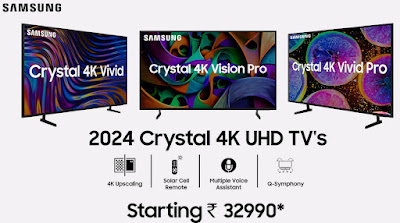 Samsung Launches 2024 Crystal 4K Vivid TV Series Features