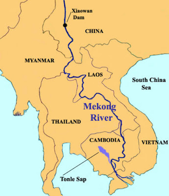 mekong river map. mekong river map.