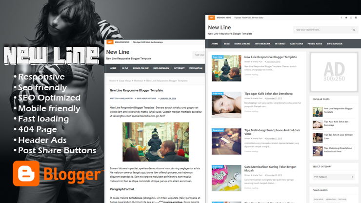 VioMagz AMP Responsive Blogger Template