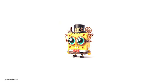 Sponge Bob Steam Punk Ai Generated HD Wallpaper