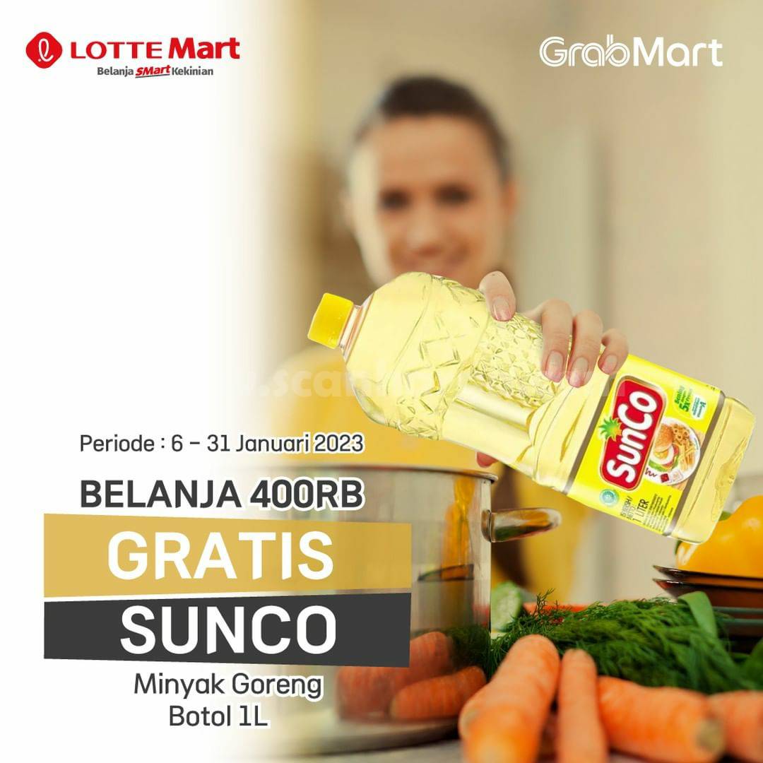 Promo LOTTEMART GRABMART – GRATIS MINYAK GORENG