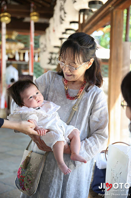 御香宮神社でお宮参り撮影