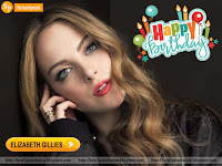 singer elizabeth gillies images along dob anniversary [face closeup]