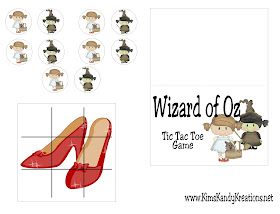 wizard of oz game printable with bag topper