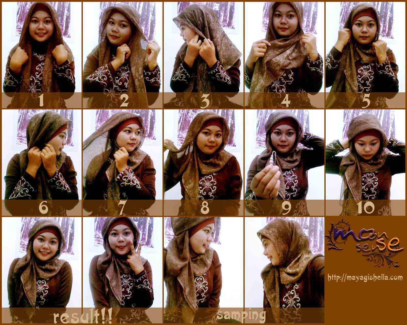 Moonsense Cara Memakai Hijab 11 Simple Elegan Brown