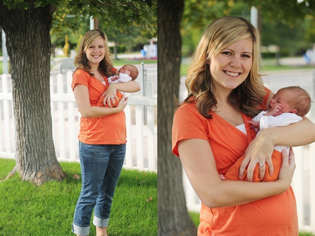 one week after Ellie was born – September 2012