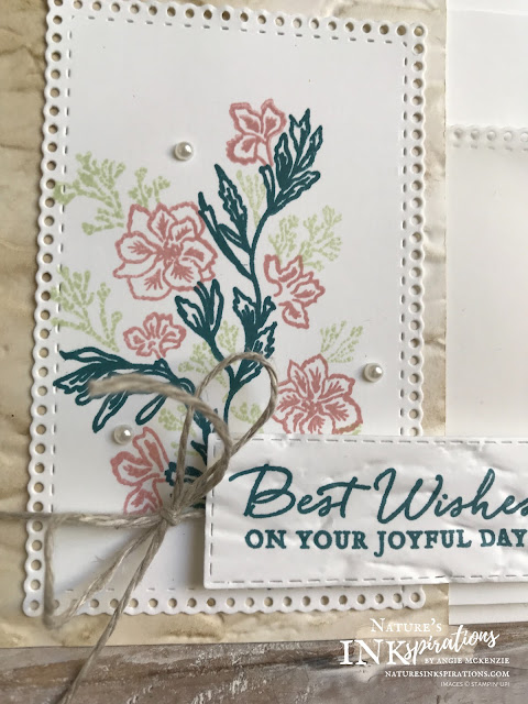 By Angie McKenzie for #GDP241 Color Challenge entry; Click READ or VISIT to go to my blog for details! Featuring the Path of Petals Stamp Set, Ornate Layers Dies and Old World Paper 3D Embossing Folder which is available to customers on June 3, 2020; #GDP241 #stampinup #handmadecards #naturesinkspirations #stationerybyangie #naturecards #anyoccasioncards #cardchallenges #makingotherssmileonecreationatatime #pathofpetalsstampset #ornatelayersdies #sponging #cardtechniques #keepstamping