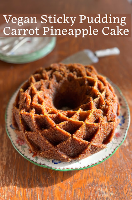 Food Lust People Love: This vegan sticky pudding carrot pineapple cake is aptly named for the sweet ingredients and the more-ish texture. It is divine alone or with a scoop of ice cream or a dollop of double cream. Decadent for sure.