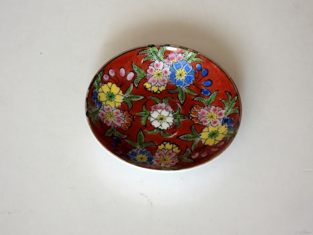 Cloisonné, krysanteum, troligen japanskt.