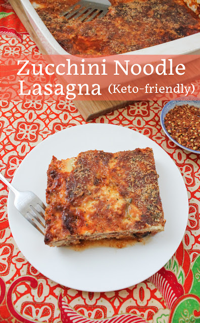 Food Lust People Love: This zucchini noodle lasagna is made with zucchini “noodles” instead of pasta, upping your vegetable intake and lowering carbs. You won’t miss them!