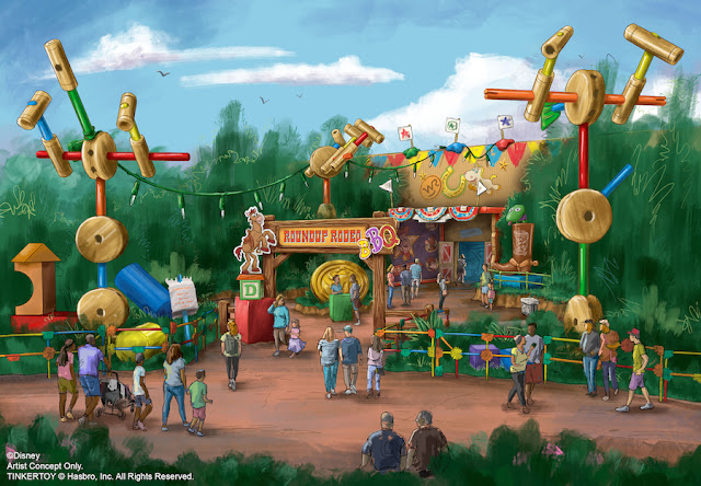 Roundup Rodeo BBQ Entrance Concept Art Toy Story Land Disney's Hollywood Studios