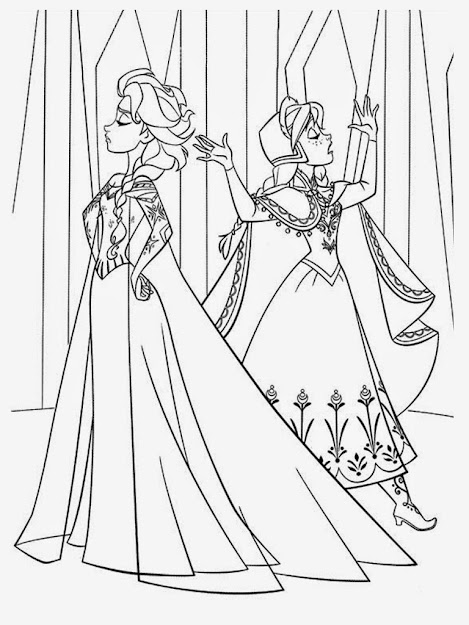 Free Coloring Page Of Sven Frozen Frozen Coloring Page Of Elsa And Anna