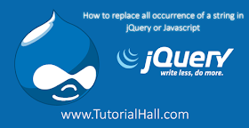 How to replace all occurrence of a string in jQuery or Javascript
