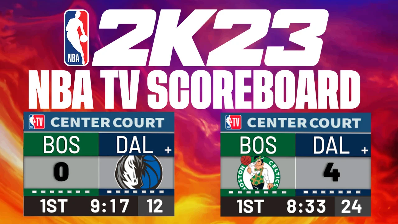 NBA 2K23 NBA TV Scoreboard