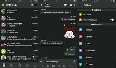 BBM MOD iOS Dark Black Theme New v3.2.3.11 APK