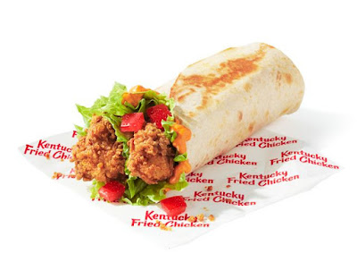 KFC Spicy Twister Wrap.