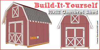 10x12 gambrel shed plans