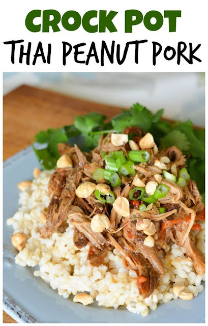 CROCK POT THAI PORK WITH PEANUT SAUCE