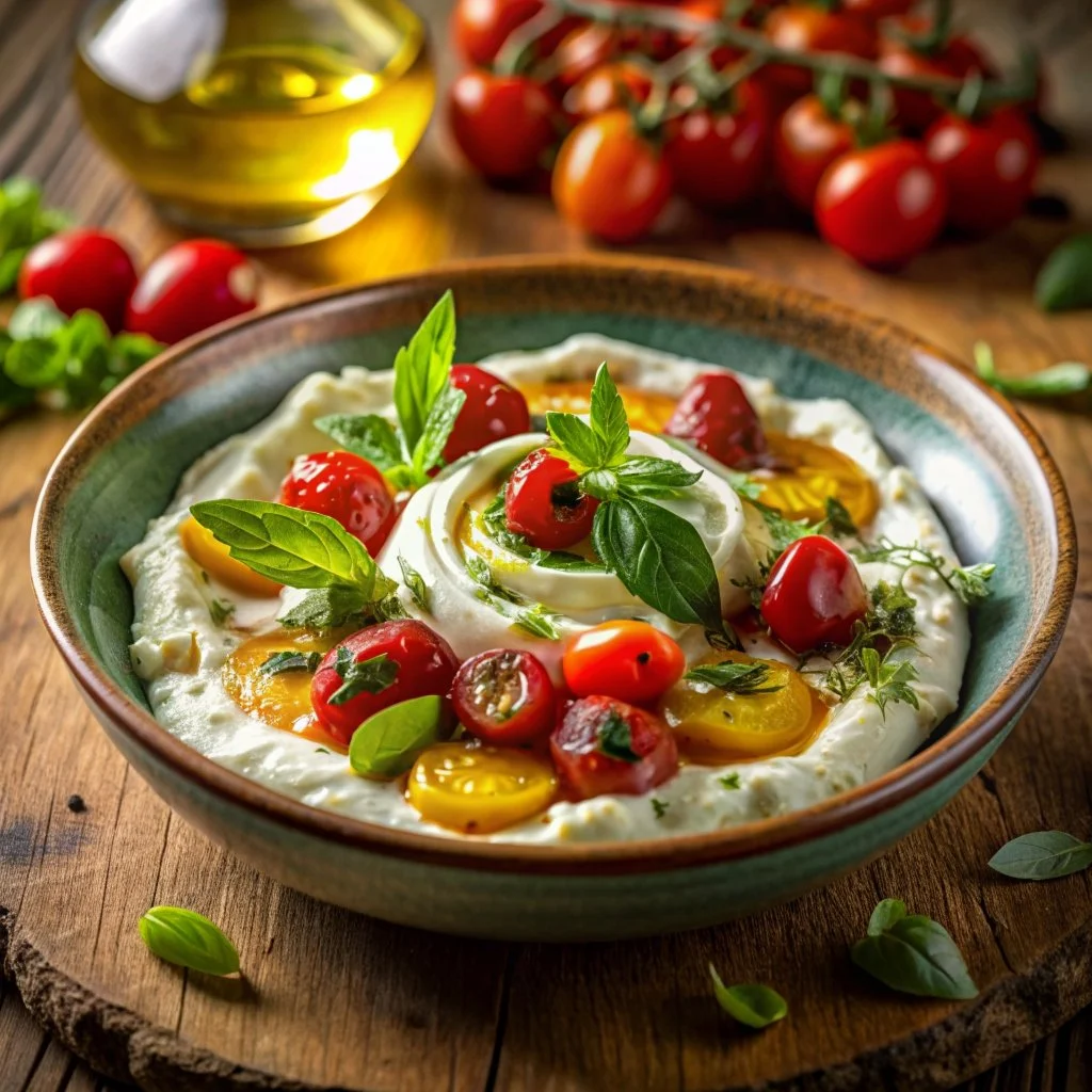  delicioso plato mediterráneo labneh 