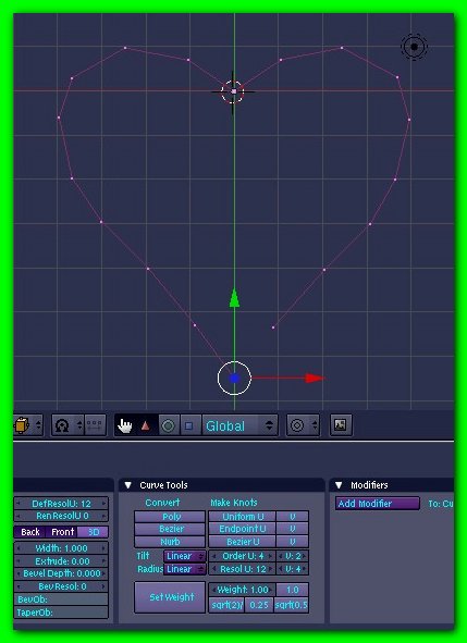 Curvas Bezier e textos