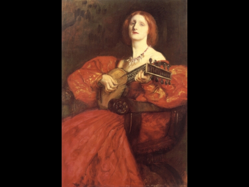 Edwin Austin Abbey lute player