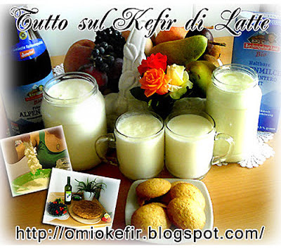 Cucina di Elena con il Kefir in fase di fermentazione